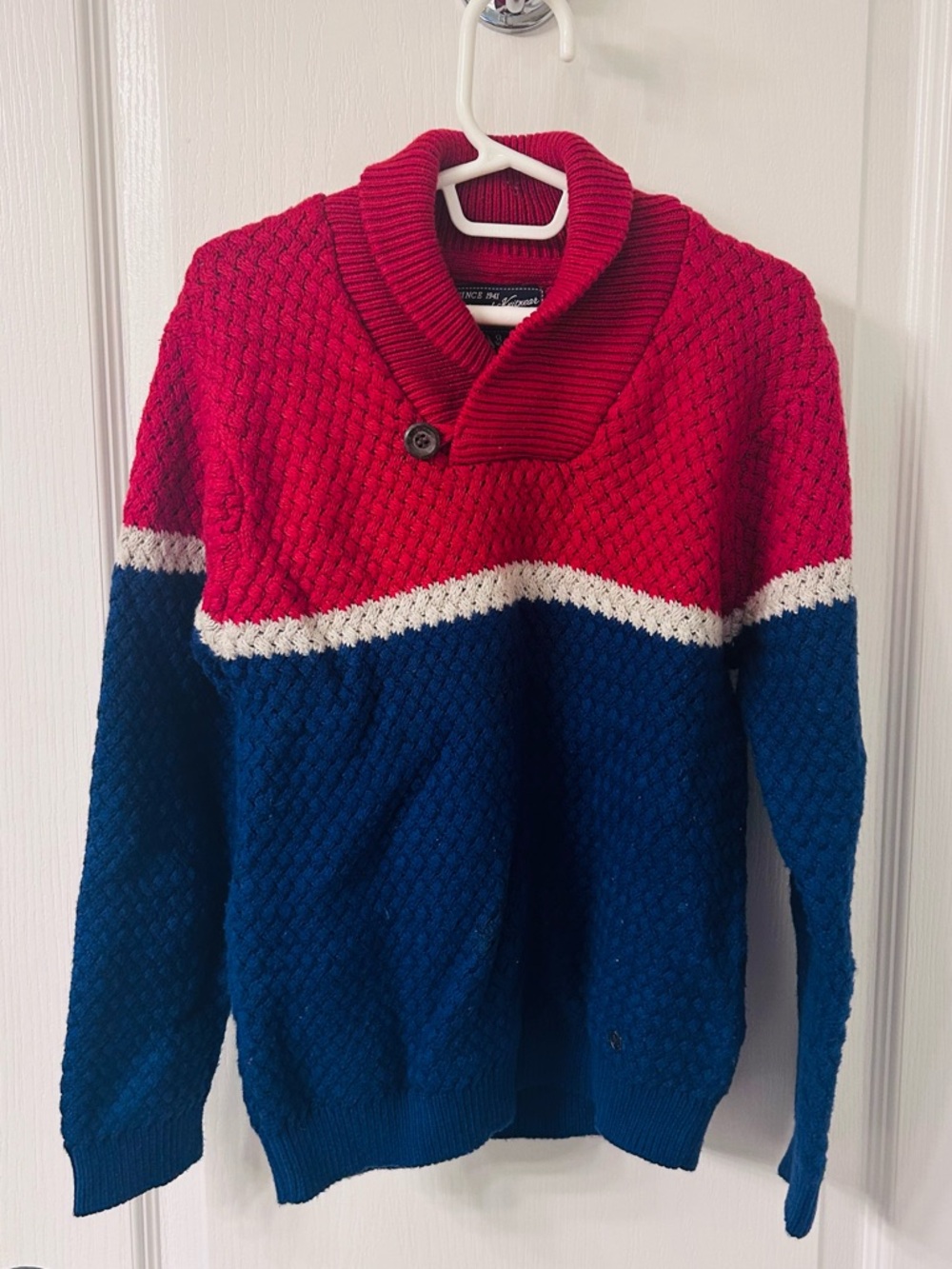 Mayoral Knitwear Premium Goods Boys Red White and Blue Knit Sweater!